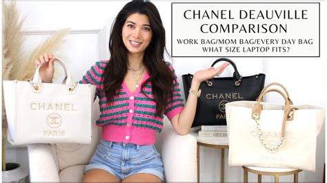 chanel deauville tote size comparison.